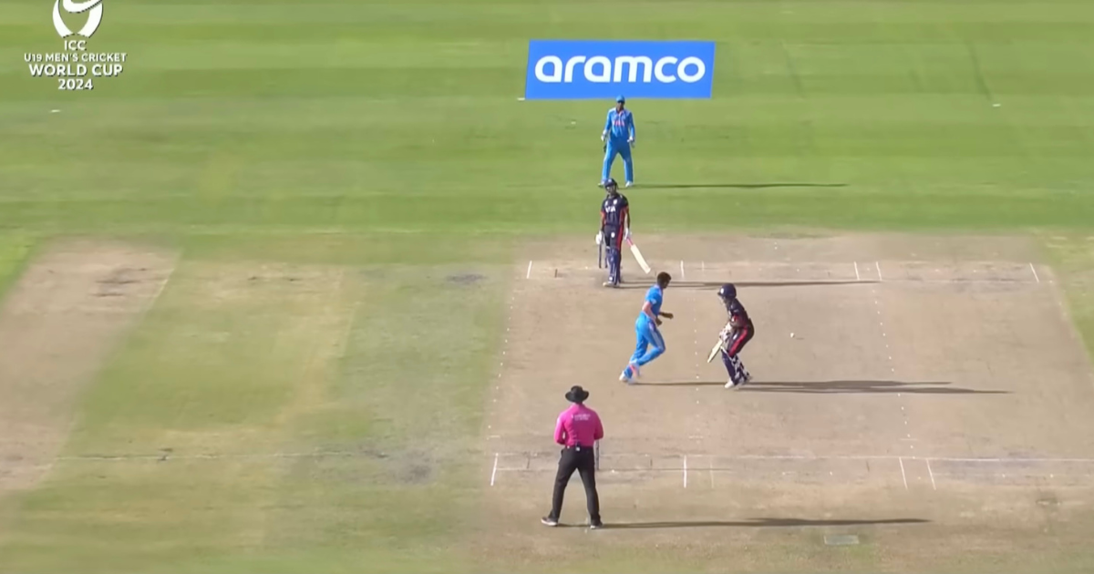 **Alt Text:** India U-19 players celebrate a six-wicket victory over USA U-19 in the ICC Under-19 World Cup 2026 opener, highlighting Henil Patel’s five-wicket haul and Abhigyan Kundu’s unbeaten 42 in Bulawayo, Zimbabwe.