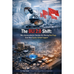 "Infographic comparing India’s DLI 1.0 and DLI 2.0 semiconductor policies, showing equity-linked support, VC concerns, government objectives, and potential startup risks with icons of chips, money, graphs, and policy documents."