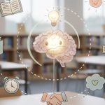 Illustration showing students dealing with exam stress and mental health support in schools before 2026 board exams